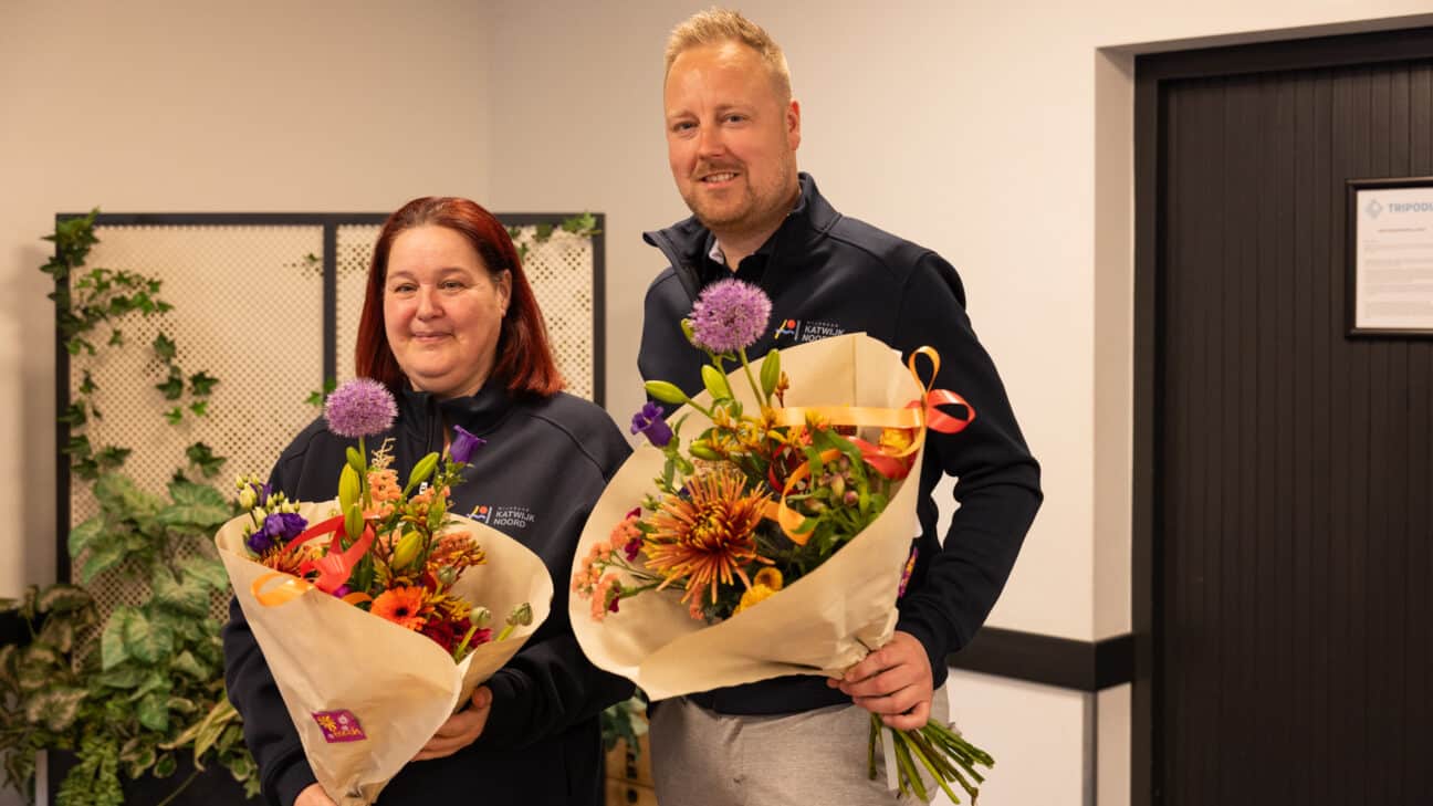 Links: voorzitter Arina Kuyt. Rechts: Secretaris Maarten Lanbroek