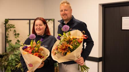 Links: voorzitter Arina Kuyt. Rechts: Secretaris Maarten Lanbroek